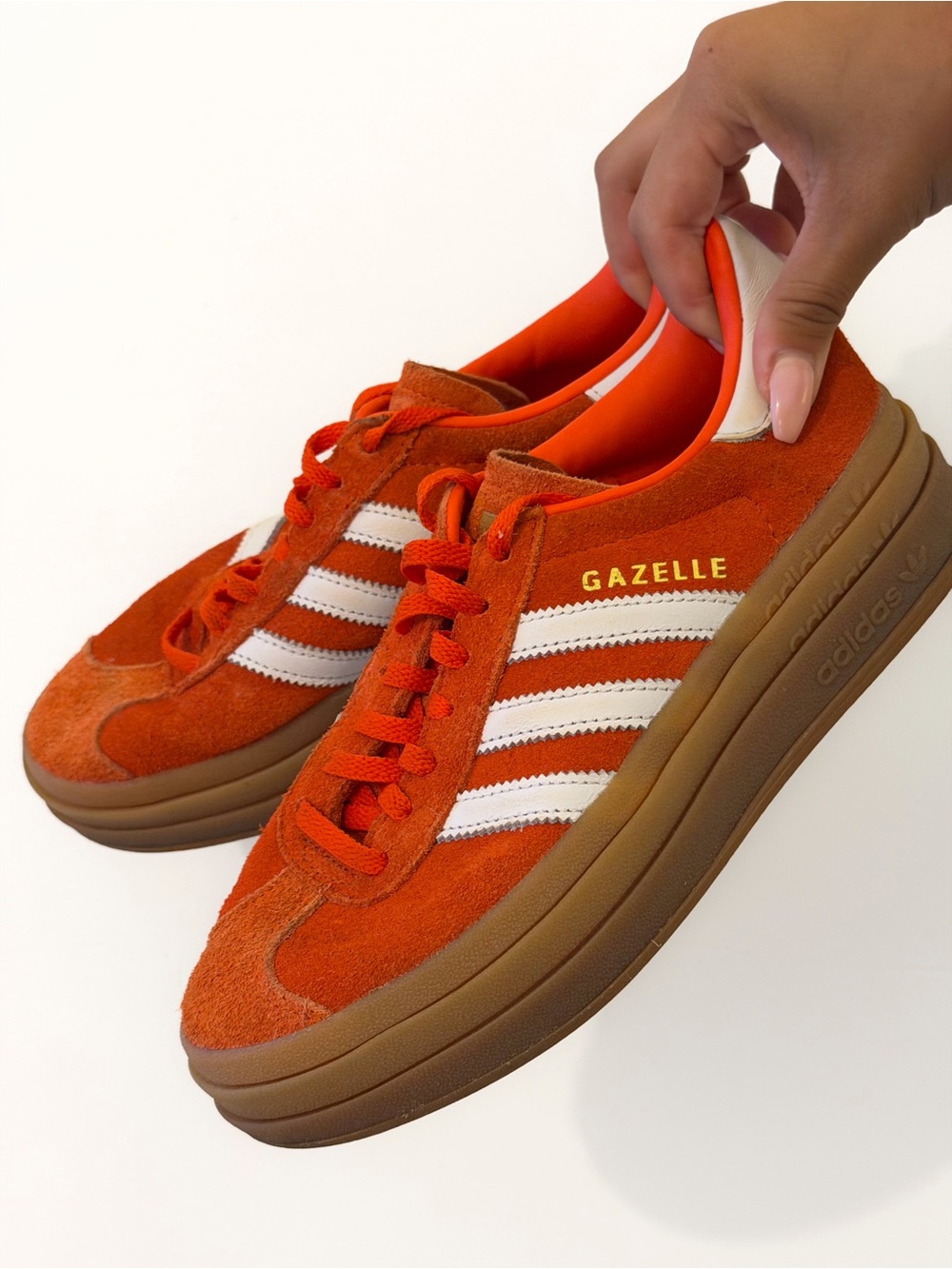 Adidas Gazelle Bold “Collegiate Orange” Sneakers
